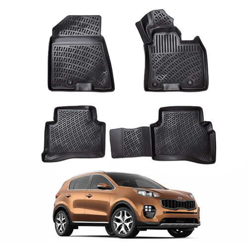 Rubber floor mats kia - mats,