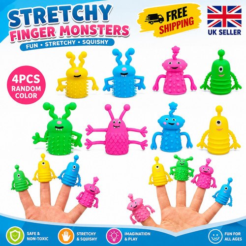 4pcs cute monster puppets - 4pcs,