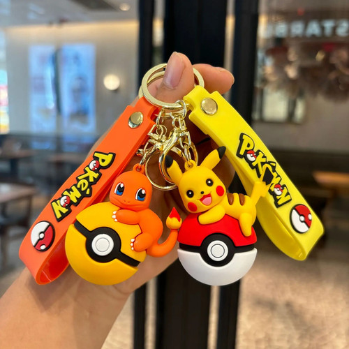 Cute monster keychain set - cute,