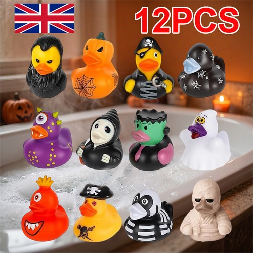 12pc spooky rubber duck - 12pc,
