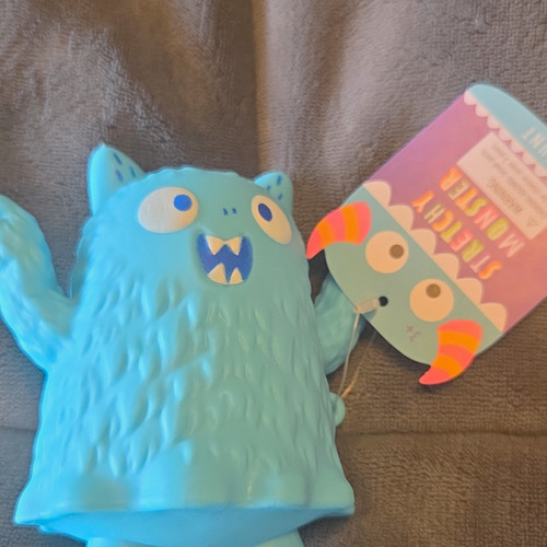 Stretchy blue monster rubber - blue,