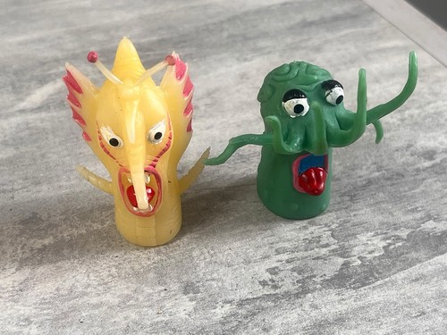 Vintage finger puppet monsters - finger,