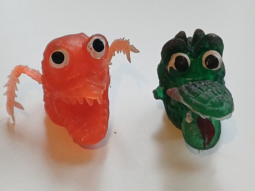 Vintage rubber jiggler monster - vintage,